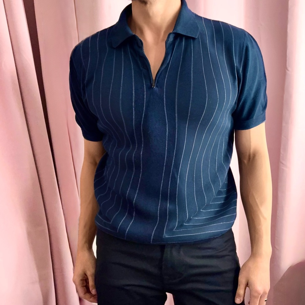 Express Navy Blue Polo Shirt